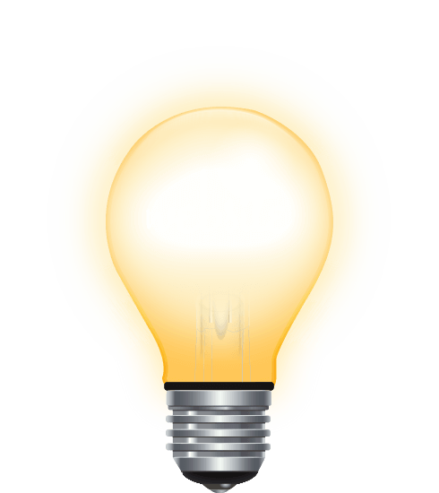 Image of a light-bulb turned on